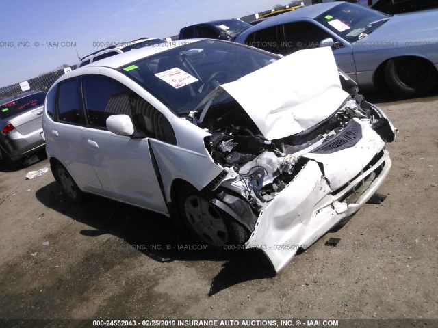 JHMGE8H35DC073669 - 2013 HONDA FIT WHITE photo 1