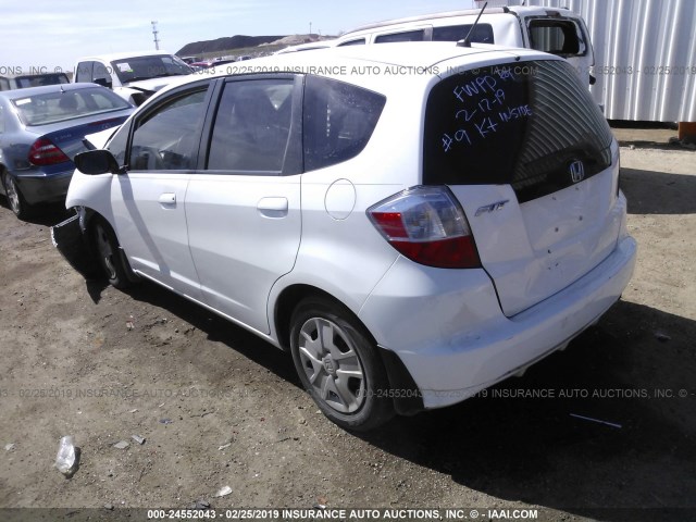 JHMGE8H35DC073669 - 2013 HONDA FIT WHITE photo 3