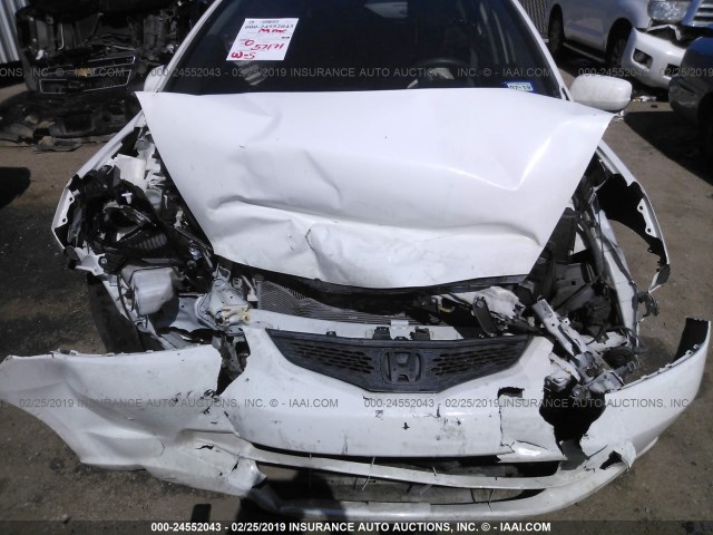 JHMGE8H35DC073669 - 2013 HONDA FIT WHITE photo 6