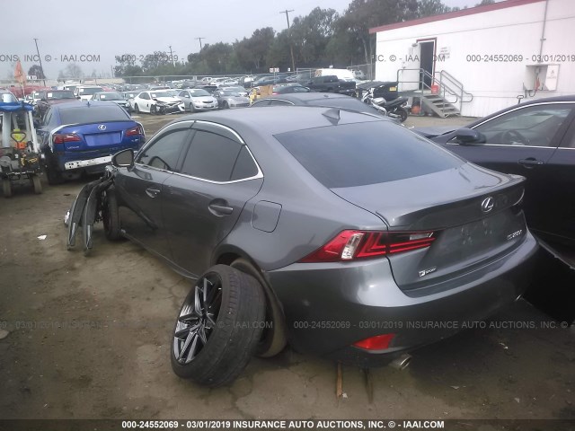 JTHBA1D2XG5025202 - 2016 LEXUS IS 200T GRAY photo 3