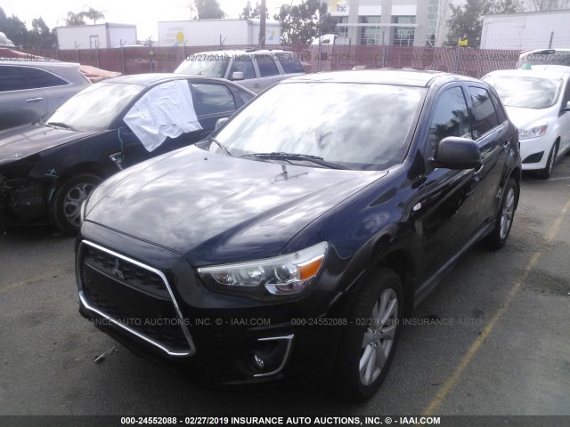 4A4AP4AU1DE006920 - 2013 MITSUBISHI OUTLANDER SPORT SE BLACK photo 2