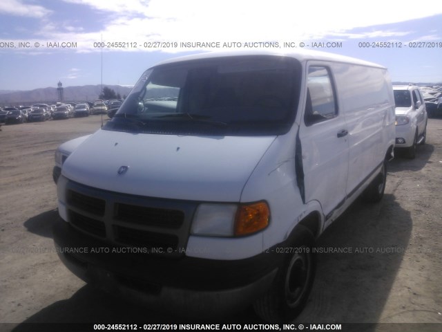 2B7JB21Y62K103505 - 2002 DODGE RAM VAN B2500 WHITE photo 2