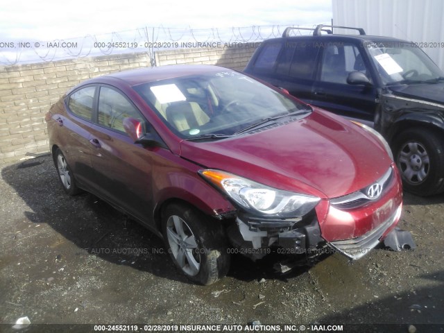 5NPDH4AE3DH241619 - 2013 HYUNDAI ELANTRA GLS/LIMITED RED photo 1