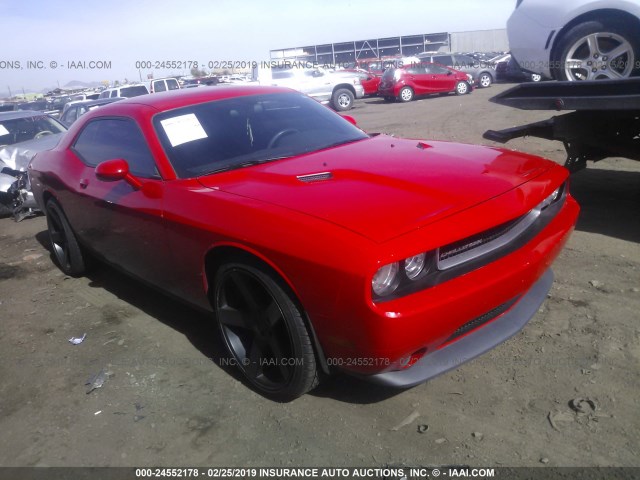 2C3CDYAGXEH214559 - 2014 DODGE CHALLENGER SXT RED photo 1