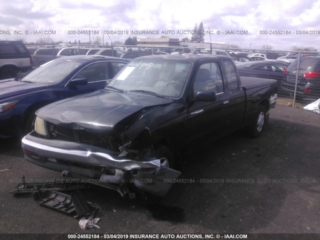 4TAVL52NXWZ136767 - 1998 TOYOTA TACOMA XTRACAB BLACK photo 2