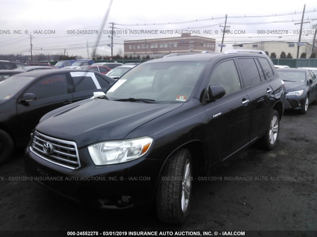 JTEES42A192146143 - 2009 TOYOTA HIGHLANDER LIMITED BLACK photo 2