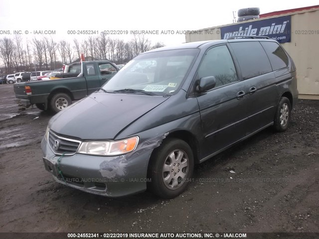 5FNRL18923B102333 - 2003 HONDA ODYSSEY EXL GRAY photo 2