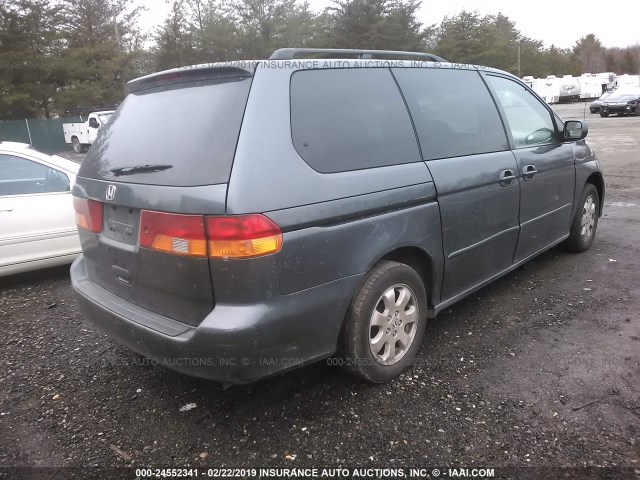 5FNRL18923B102333 - 2003 HONDA ODYSSEY EXL GRAY photo 4