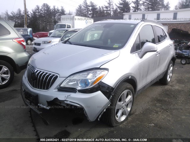 KL4CJGSB9GB733030 - 2016 BUICK ENCORE SILVER photo 2