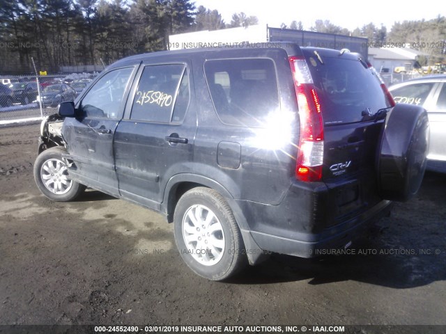 SHSRD789X6U409942 - 2006 HONDA CR-V SE/EX BLACK photo 3