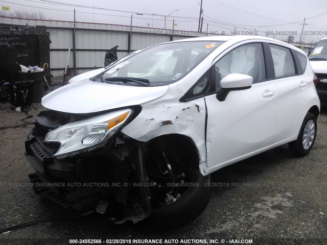 3N1CE2CP8GL362919 - 2016 NISSAN VERSA NOTE S/S PLUS/SV/SL/SR WHITE photo 2