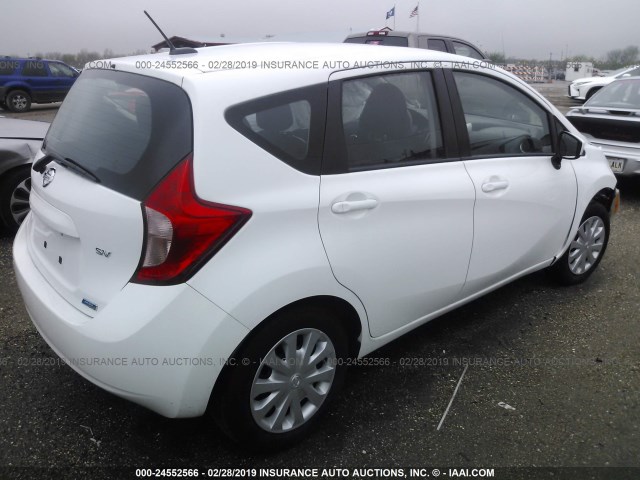 3N1CE2CP8GL362919 - 2016 NISSAN VERSA NOTE S/S PLUS/SV/SL/SR WHITE photo 4
