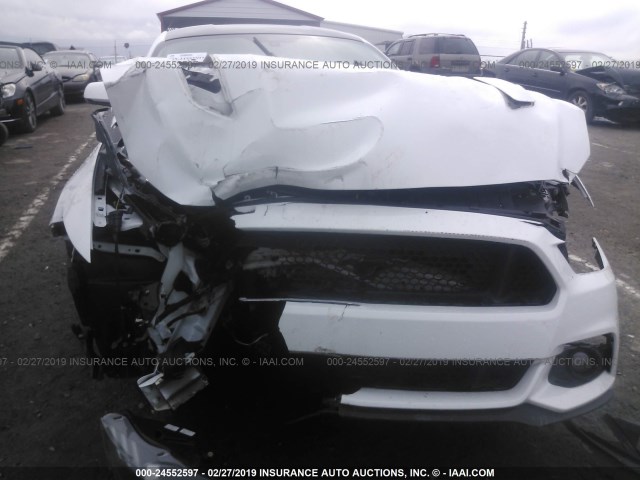 1FA6P8CF6F5373663 - 2015 FORD MUSTANG GT WHITE photo 6