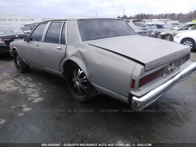 1G1BU51E3KR148042 - 1989 CHEVROLET CAPRICE CLASSIC BROUGHAM GRAY photo 3