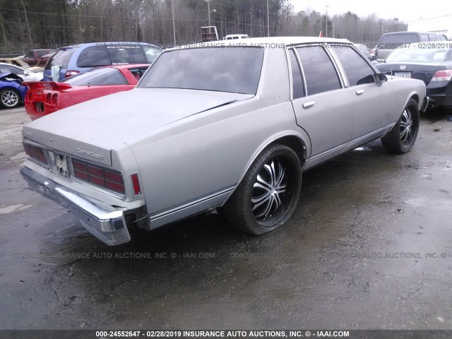 1G1BU51E3KR148042 - 1989 CHEVROLET CAPRICE CLASSIC BROUGHAM GRAY photo 4