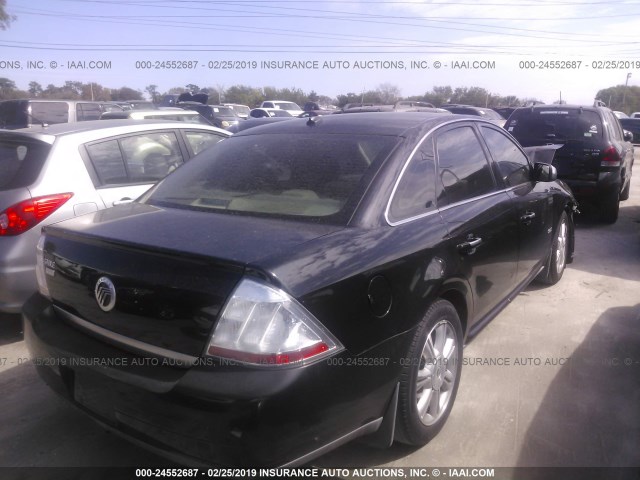 1MEHM42WX8G620095 - 2008 MERCURY SABLE PREMIER BLACK photo 4