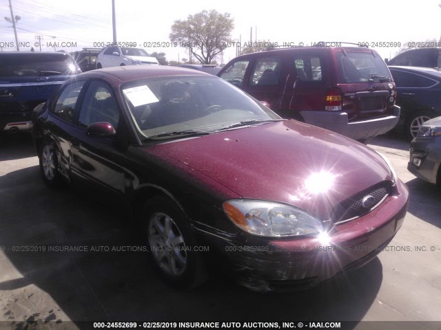 1FAFP56U47A135246 - 2007 FORD TAURUS SEL RED photo 1