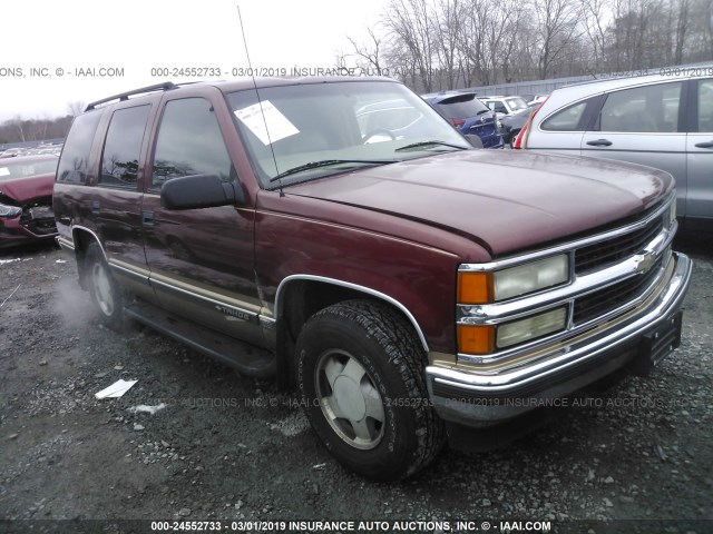 1GNEK13R1XJ387556 - 1999 CHEVROLET TAHOE K1500 RED photo 1