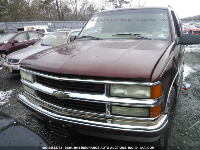 1GNEK13R1XJ387556 - 1999 CHEVROLET TAHOE K1500 RED photo 6