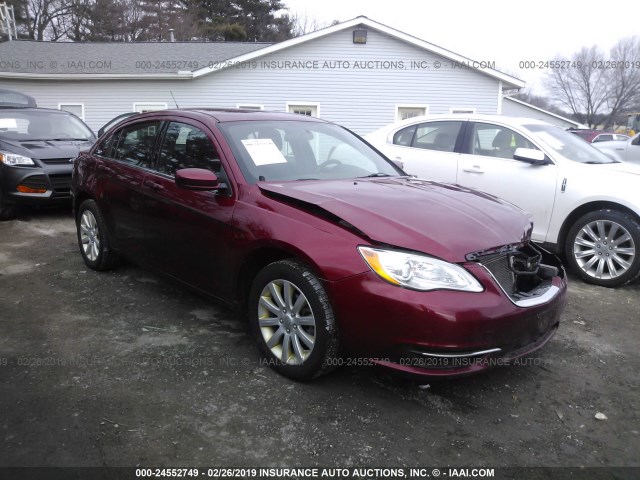 1C3BC1FBXBN512826 - 2011 CHRYSLER 200 TOURING RED photo 1