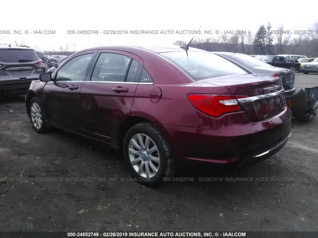 1C3BC1FBXBN512826 - 2011 CHRYSLER 200 TOURING RED photo 3
