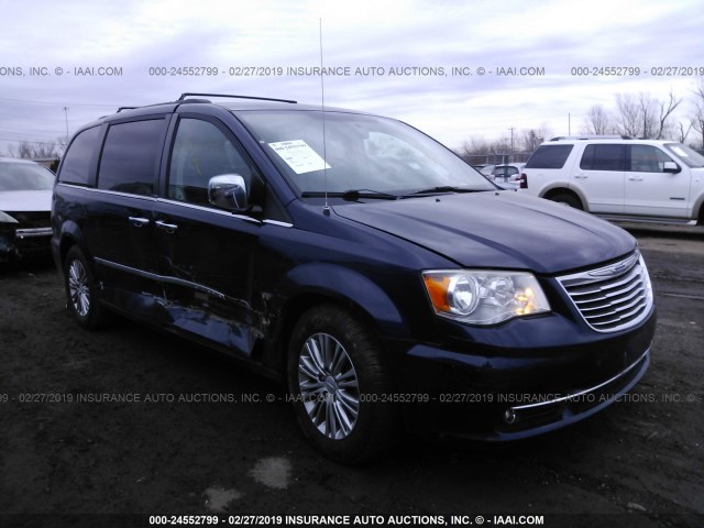 2C4RC1CG6DR569590 - 2013 CHRYSLER TOWN & COUNTRY TOURING L Dark Blue photo 1