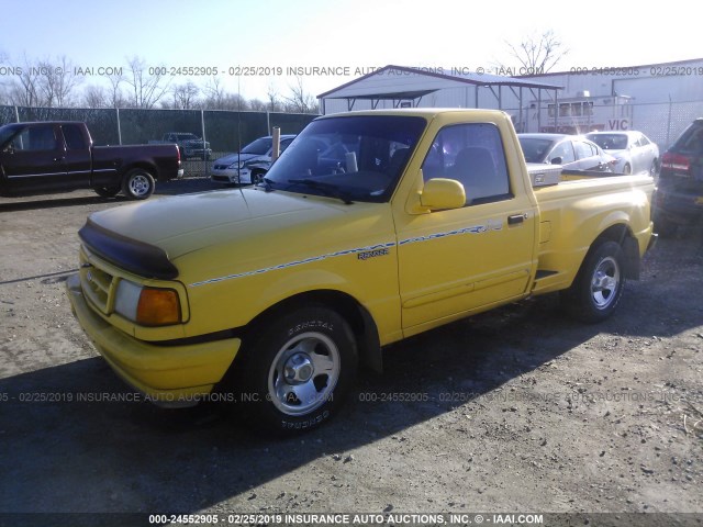 1FTCR10A3SPA28788 - 1995 FORD RANGER YELLOW photo 2