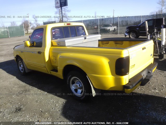 1FTCR10A3SPA28788 - 1995 FORD RANGER YELLOW photo 3