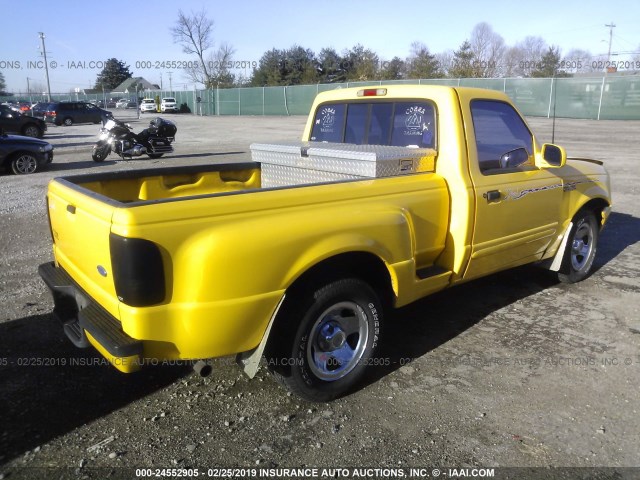 1FTCR10A3SPA28788 - 1995 FORD RANGER YELLOW photo 4