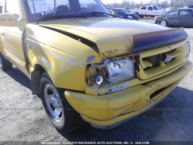 1FTCR10A3SPA28788 - 1995 FORD RANGER YELLOW photo 6