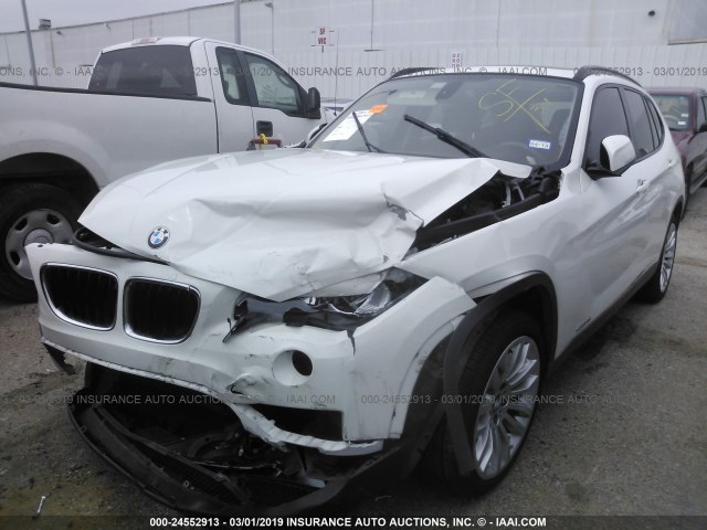 WBAVM1C58EVW47244 - 2014 BMW X1 SDRIVE28I WHITE photo 2