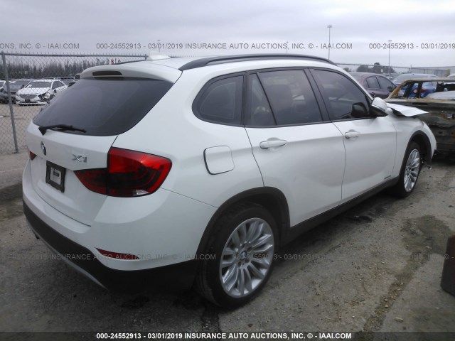 WBAVM1C58EVW47244 - 2014 BMW X1 SDRIVE28I WHITE photo 4