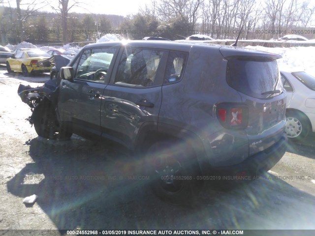 ZACCJBAH7HPG02331 - 2017 JEEP RENEGADE SPORT Մոխրագույն լուսանկար 3