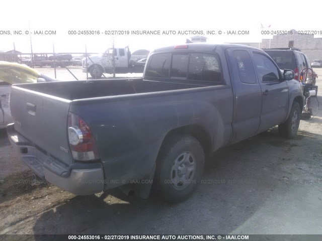 5TFTX4CN7EX045281 - 2014 TOYOTA TACOMA ACCESS CAB ნაცრისფერი ფოტო 4