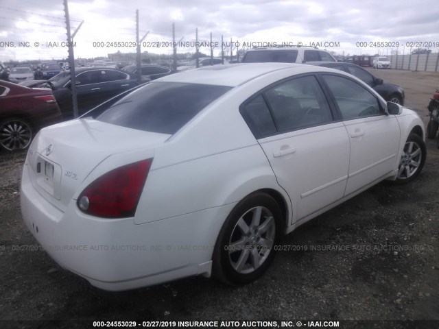 1N4BA41E94C918962 - 2004 NISSAN MAXIMA SE/SL WHITE photo 4