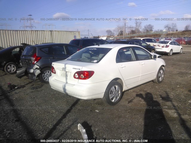 1NXBR32E46Z690728 - 2006 TOYOTA COROLLA CE/LE/S WHITE photo 4