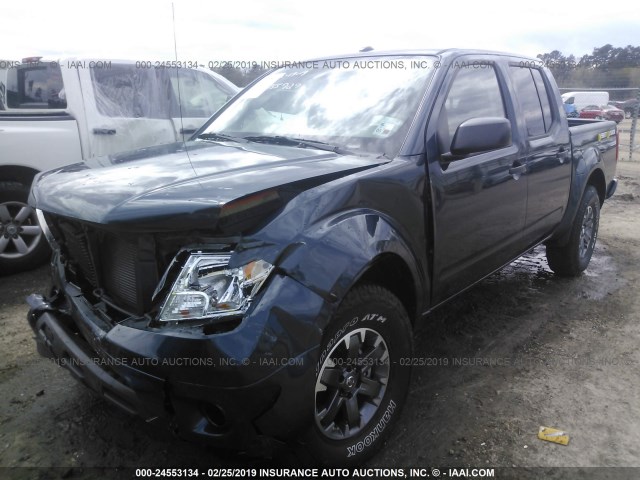 1N6DD0ER6HN755727 - 2017 NISSAN FRONTIER S/SV/SL/PRO-4X BLUE photo 2