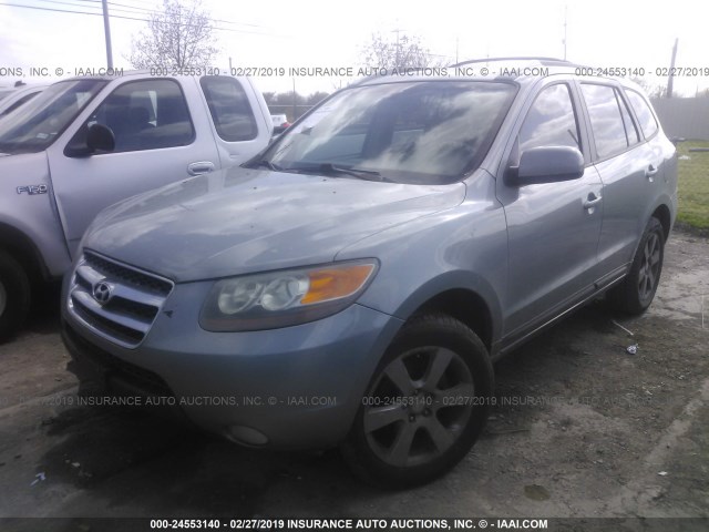 5NMSH13E37H035477 - 2007 HYUNDAI SANTA FE SE/LIMITED SILVER photo 2