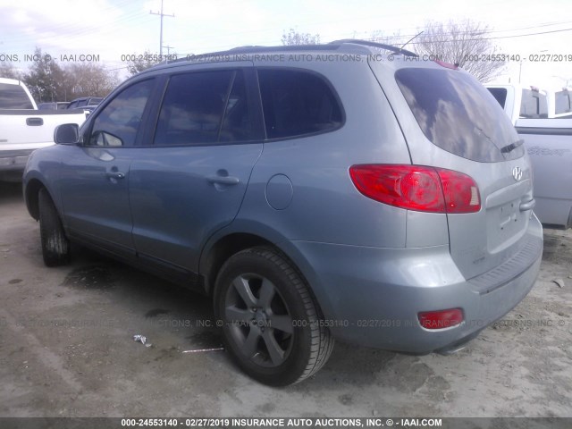 5NMSH13E37H035477 - 2007 HYUNDAI SANTA FE SE/LIMITED SILVER photo 3