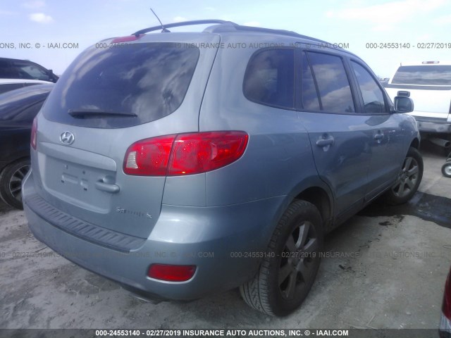 5NMSH13E37H035477 - 2007 HYUNDAI SANTA FE SE/LIMITED SILVER photo 4