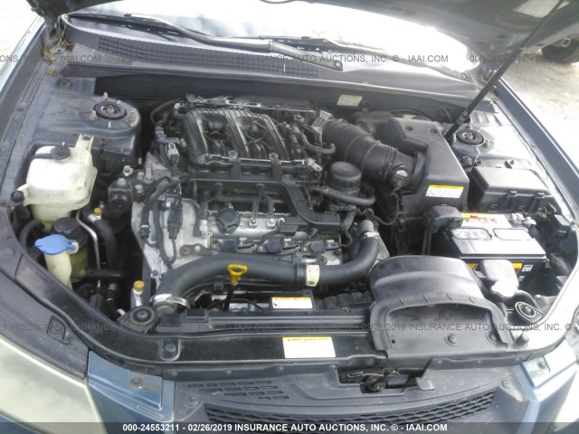 5NPEU46F36H154193 - 2006 HYUNDAI SONATA GLS/LX BLUE photo 10