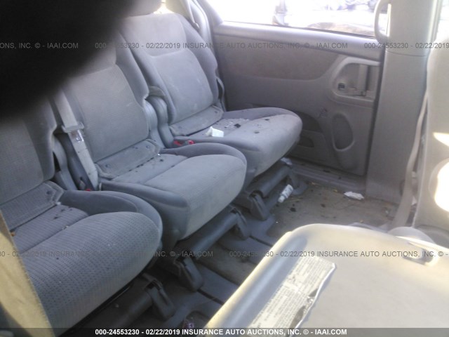 5TDZK23C07S037043 - 2007 TOYOTA SIENNA CE/LE SILVER photo 8