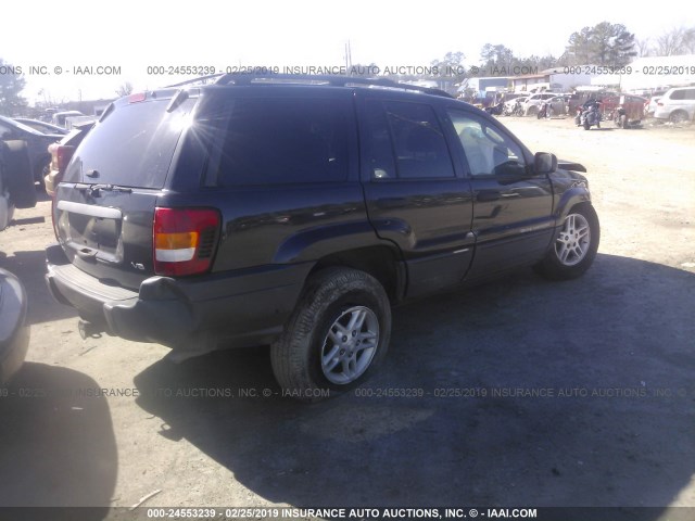 1J4GW48N44C404423 - 2004 JEEP GRAND CHEROKEE LAREDO/COLUMBIA/FREEDOM 黑色 照片 4