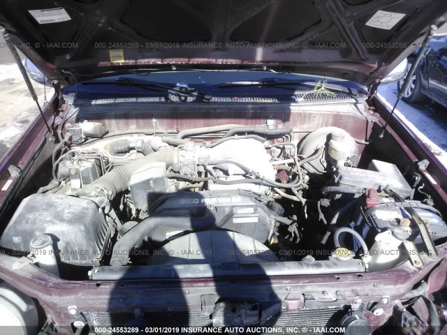 5TBBN44193S412397 - 2003 TOYOTA TUNDRA ACCESS CAB SR5 MAROON photo 10