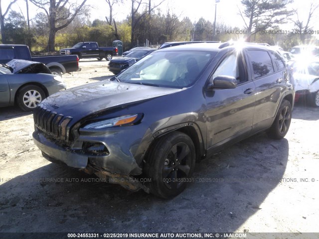 1C4PJLCBXJD544008 - 2018 JEEP CHEROKEE LATITUDE GRAY photo 2