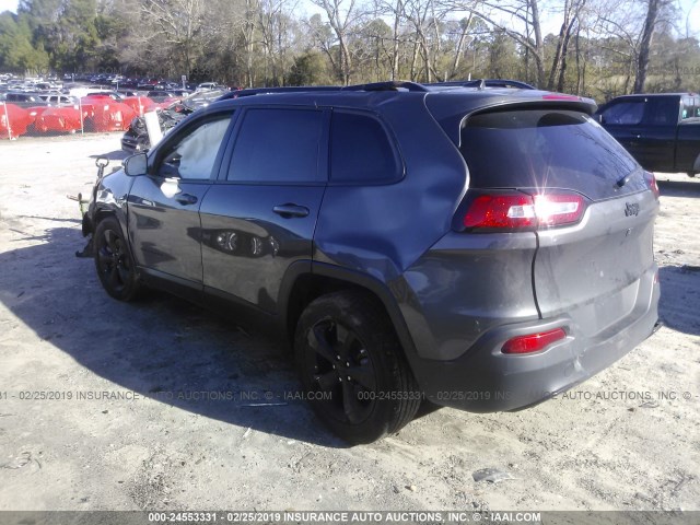 1C4PJLCBXJD544008 - 2018 JEEP CHEROKEE LATITUDE GRAY photo 3