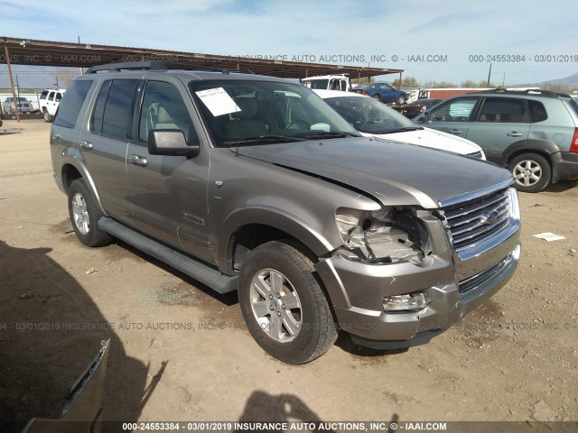 1FMEU73898UA93136 - 2008 FORD EXPLORER XLT GRAY photo 1