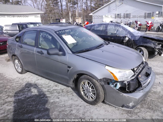 1FAHP35N18W145177 - 2008 FORD FOCUS SE/SEL/SES SILVER photo 1