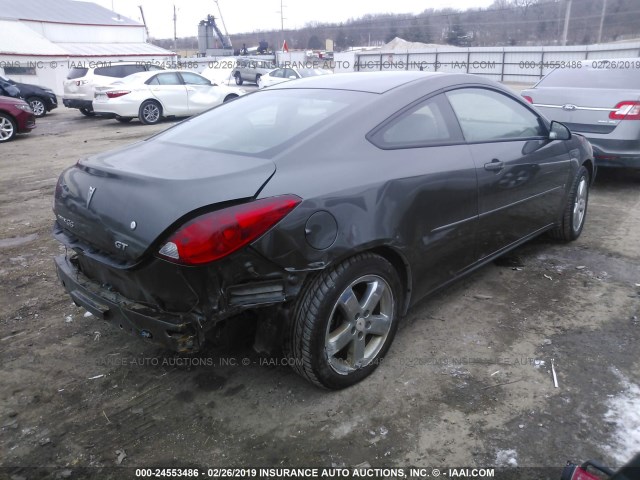 1G2ZH158564165942 - 2006 PONTIAC G6 GT GRAY photo 4