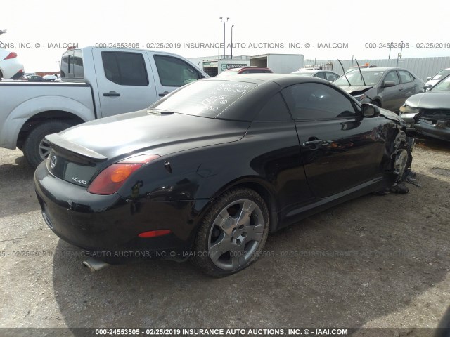 JTHFN48Y430038475 - 2003 LEXUS SC 430 BLACK photo 4